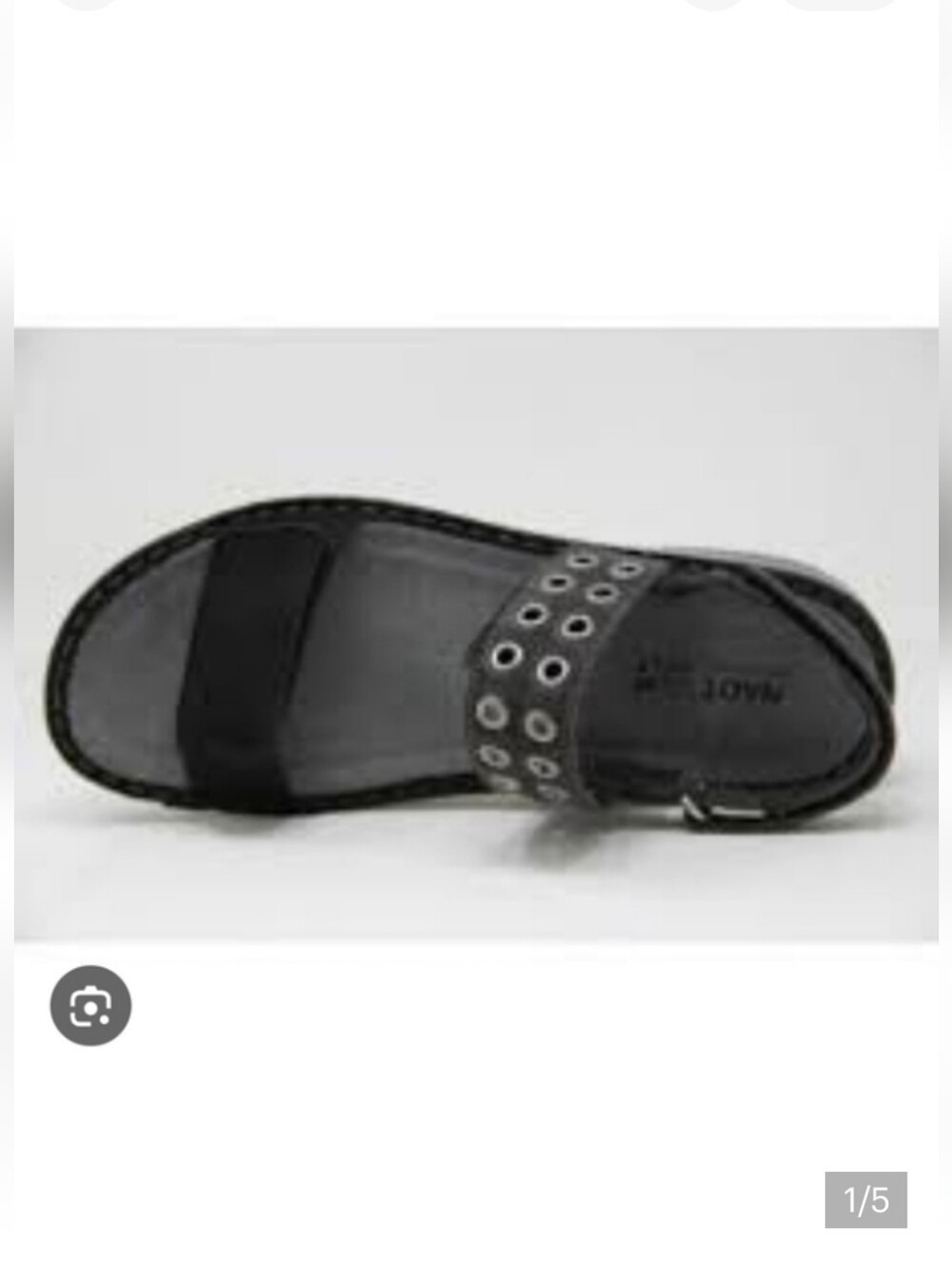 NAOT | Alora sandals in black leather sz 38